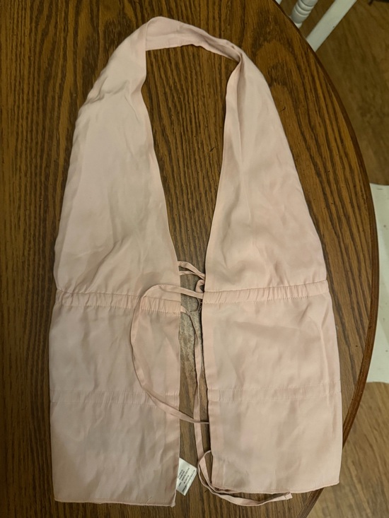 White Fox Boutique Tops - Light Pink Halter Tie-Front Top